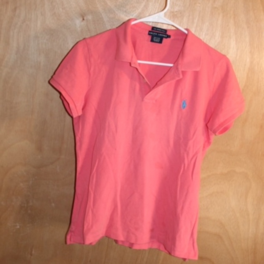 Womens Large Ralph Lauren Pink Polo